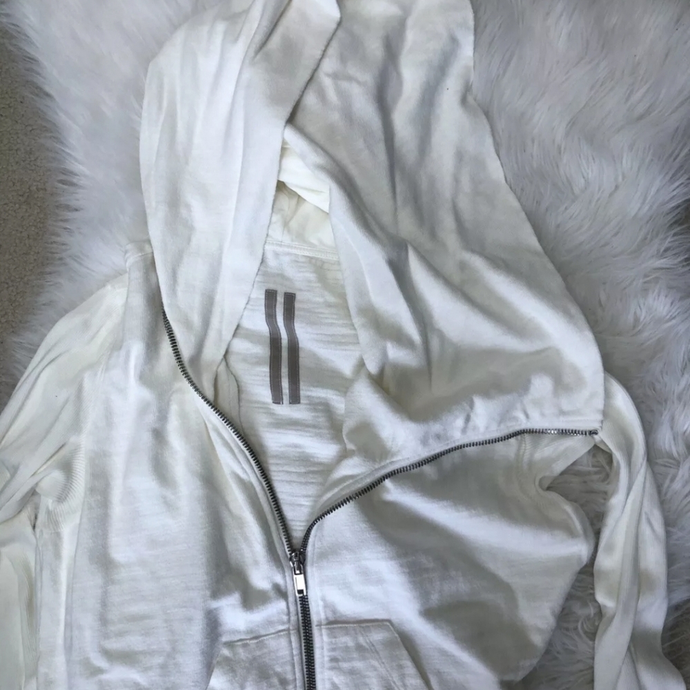 Rare Rick Owens Milk White Ivory Unisex Hoodie
